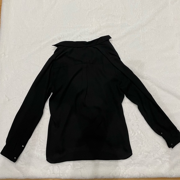 New! New York & Co Black Blouse Size Large - Picture 4 of 5